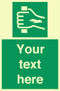 Custom Pull Bar Sign